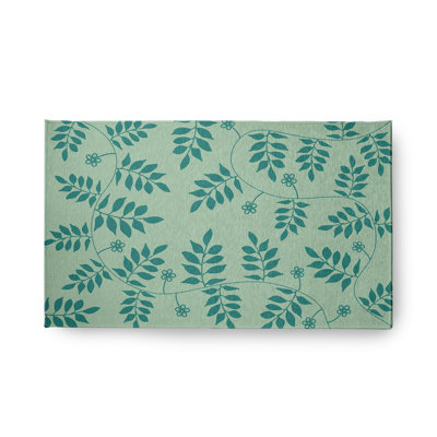 Lacole Chenille Floral Rug