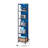 70.3'H LED Bookshelf, Display Shelf With Dimmable Lights-933191442