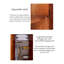 Armoire américaine en bois d'hévéa à double porte