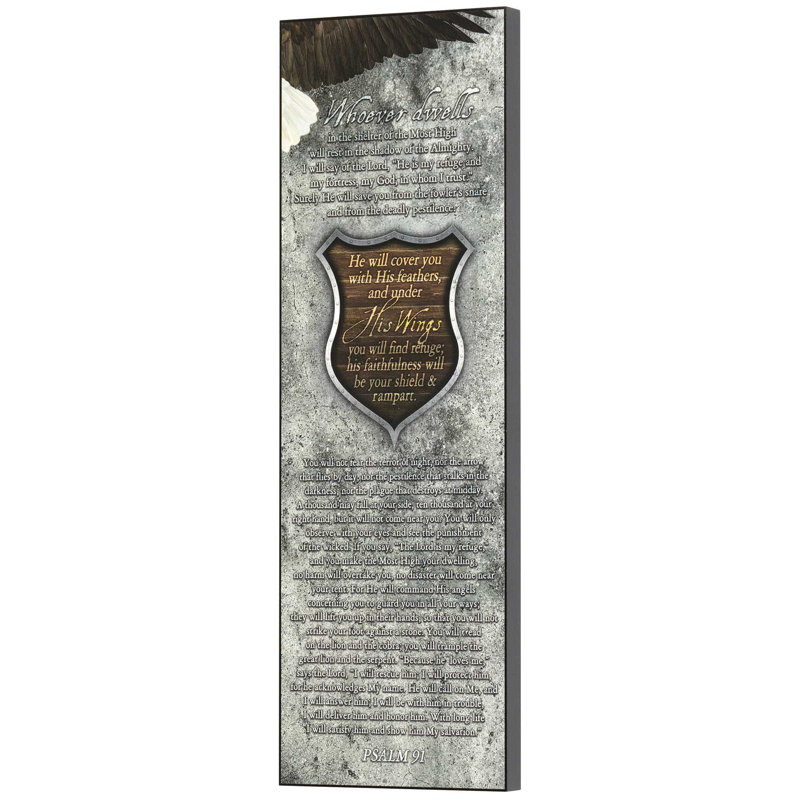 Décoration murale Psaume 91 Aigle