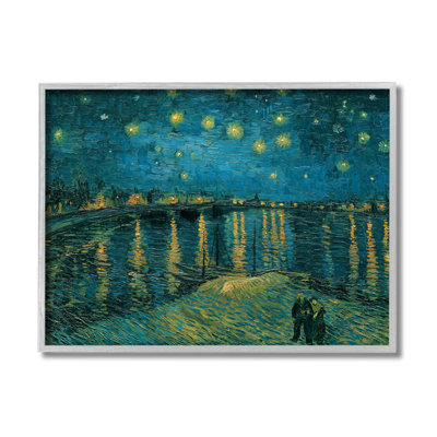 " Classic Starry Night Over The Rhone Van Gogh Painting " by Vincent Van Gogh