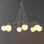 Lustre linéaire moderne à 8 lumières à intensité variable Denneau