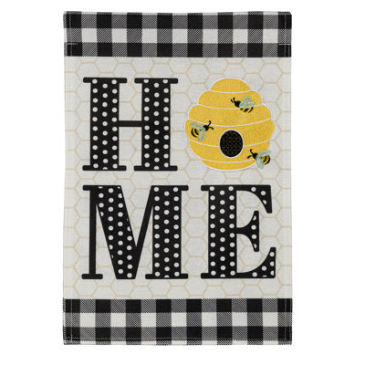 Double Sided 18 in. H x 12.5 in. W Burlap Garden flag