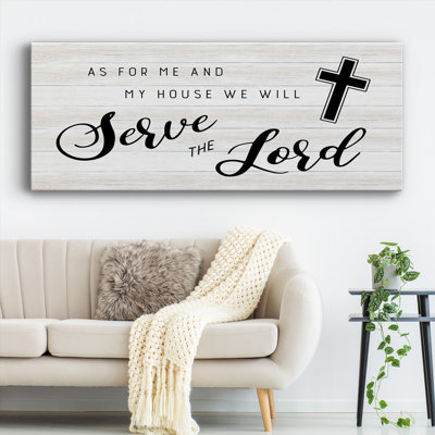 Serve the Lord sur toile