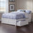 Bueno Park Solid Wood Platform Bed with Footboard and Under Bed Drawers