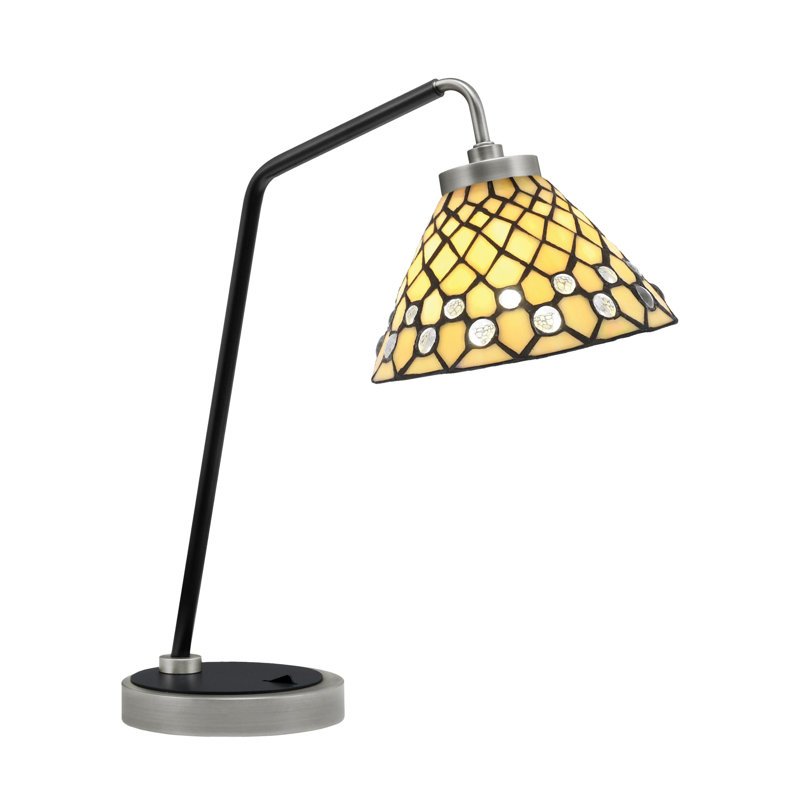 Lampe de bureau en acier inoxydable Antraprécédent, Graphite / noir mat