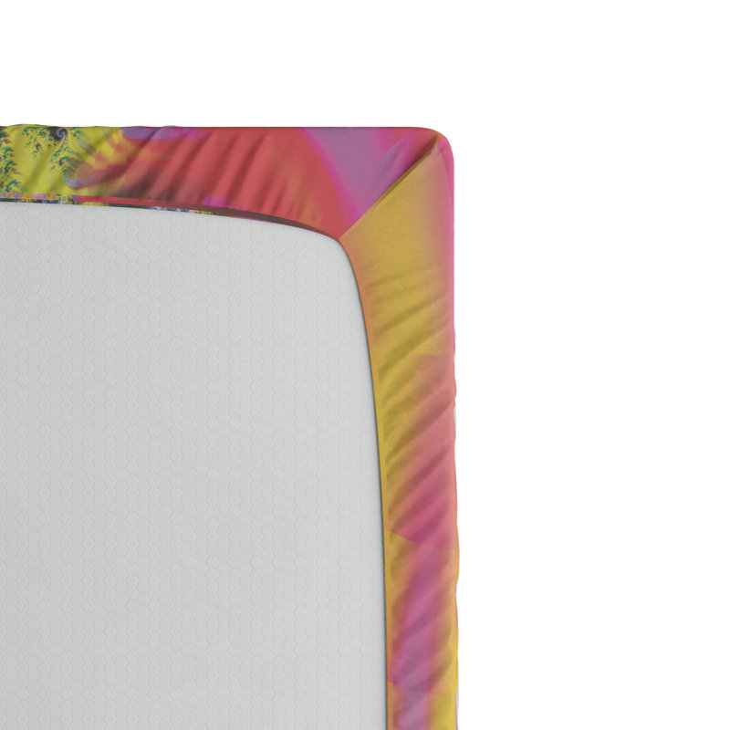 Microfiber Abstract Fitted Sheet, Full Fitted Sheet
