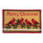 Tapis de porte en fibre de coco antidérapante 18 x 30 cm - Joyeux Noël