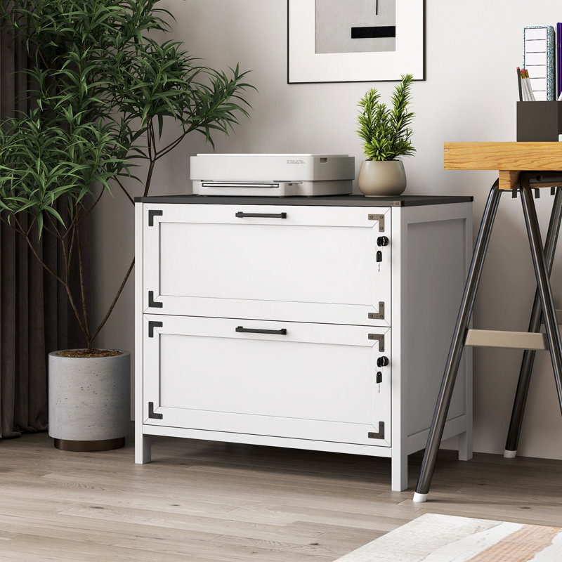 armoire de bureau avec deux tiroirs