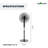 Homevision Technology 51.18'' Oscillating Pedestal/Standing Fan