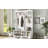 Modern Hallway Hall Tree With Metal Hooks And Storage Space,Multi-Functional Entryway Coat Rack With Shoe Cubbies-915142139