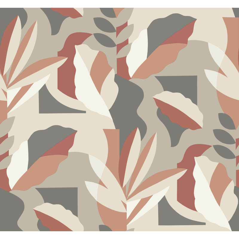 Papier Colle Wallpaper, Red