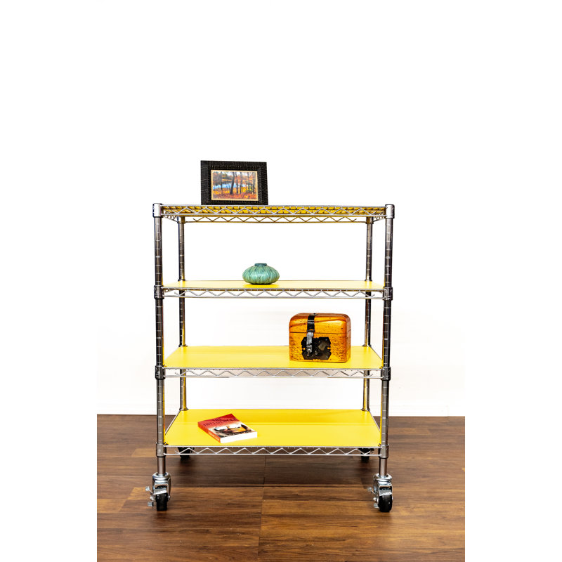 Doublure de tablette en PVC, Jaune, H 0,125 po x l 23 po x P 13,25 po