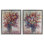 Ensemble de 2 toiles flottantes Bright & Bold Flower Expressions, design par Tim Ottoole