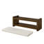 Banc d'appoint de 47 po avec étagère à chaussures inférieure, banc de siège rembourré pour le salon, banc de bout de lit compact moderne avec rangement pour sièges de chambre à coucher-775668417