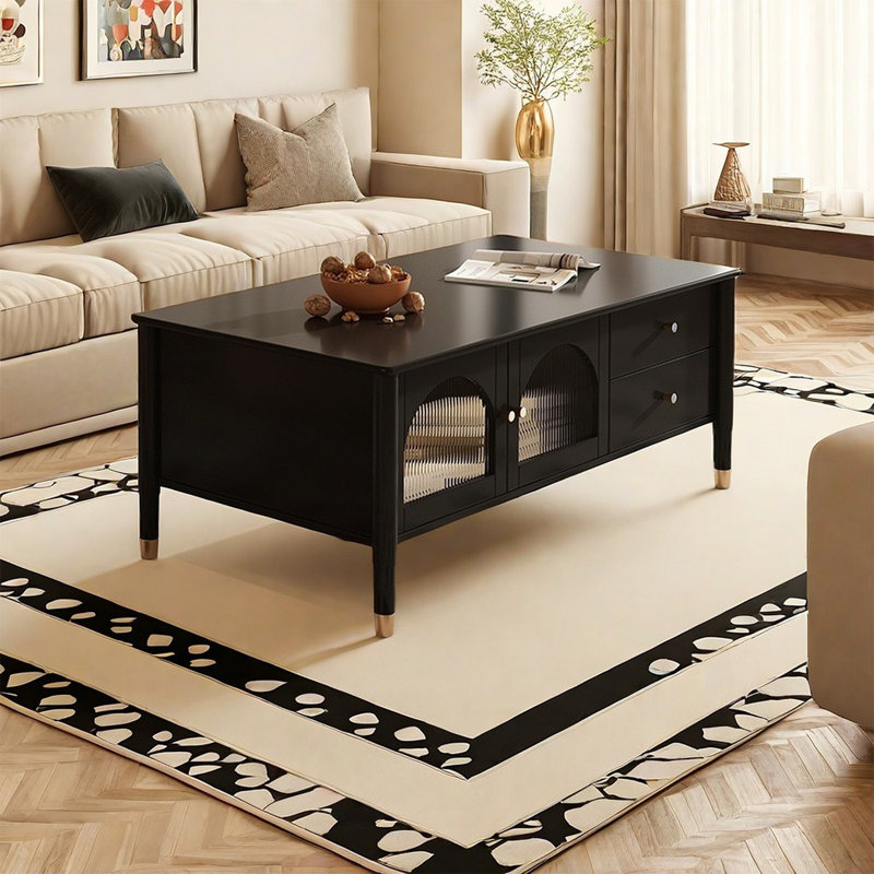 Table basse noire de qualité supérieure