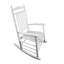 Fauteuil à bascule pour adulte balcon blanc