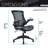 Techni Mobili Stylish Mid-Back Mesh Office Chair With Adjustable Arms