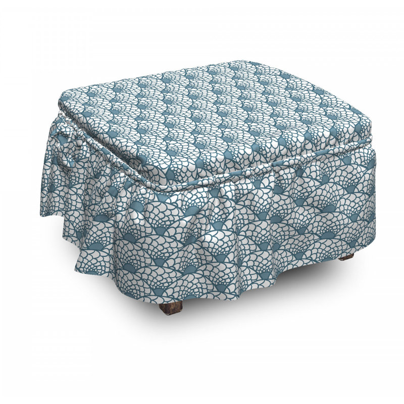 Box Cushion Ottoman Slipcover
