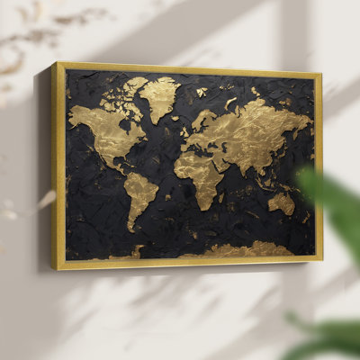 Map Series-IX -Framed Print - Restickable