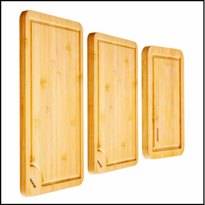 Bamboo Cutting Board with Built-in Handle, Durable and Versatile for All Kitchen Tasks