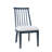 Westport Modern Farmhouse Upholstered Dowelback Dining Chair - Set Of 2 - Navy-1192014585