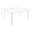 Ensemble de table de salle à manger 7 pièces moderne composé d'une table rectangulaire en bois avec piédestal et de 6 chaises de salle à manger en tissu de lin, 42 x 72 pouces, cappuccino-1425940401-1425940403-1425940414