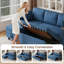3 Seater Fabric Sofa Bed-990561673