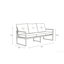 Spacious Patio Sofas, Steel 5 Seat Modern Conversation Set For Garden
