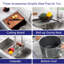 Évier de cuisine encastré 33 po x 22 po en acier inoxydable, évier de cuisine encastrable en acier inoxydable de calibre 18 de 33 po, poste de travail à simple cuve arrondie R10 avec accessoires
