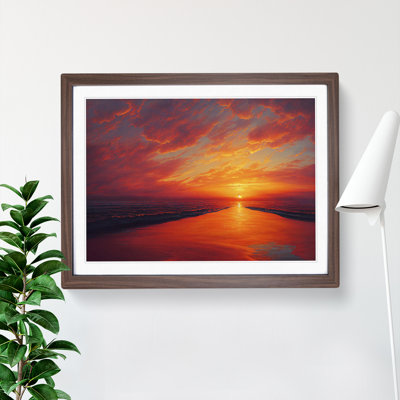 Refined Sunset Seascape - Single Picture Frame Painting