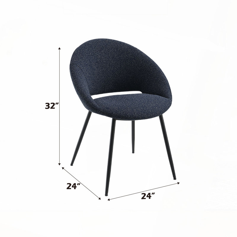 Chaise rembourrée Boucle