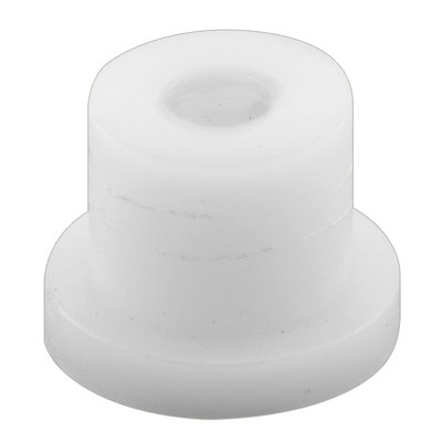 Capuchon de guide de porte pliable en deux, 1/4 po intérieur x 1/2 po x 3/8 po, plastique (paquet de 25)