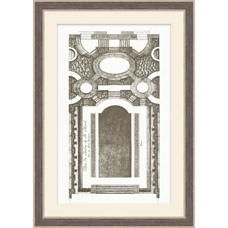 A Garden Design 4, reproduction d'art encadrée, H 41,25 po x l 28,25 po
