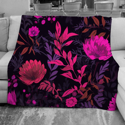 Machine Printed Throw Blanket