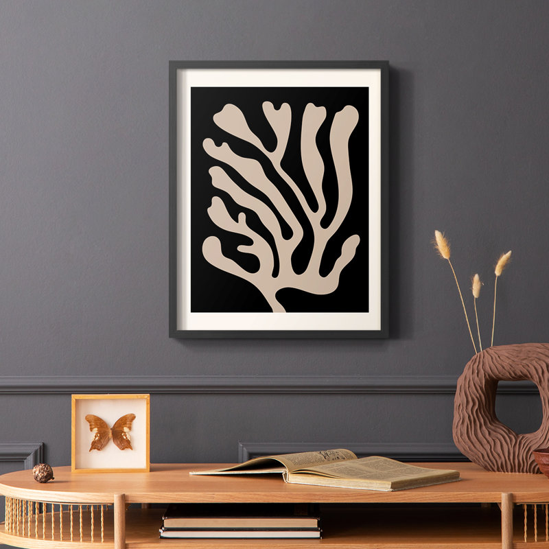 Matisse CCxxxi, reproduction encadrée - bois massif, Noir, noir, noir, noir, H 28 po x l 22 po