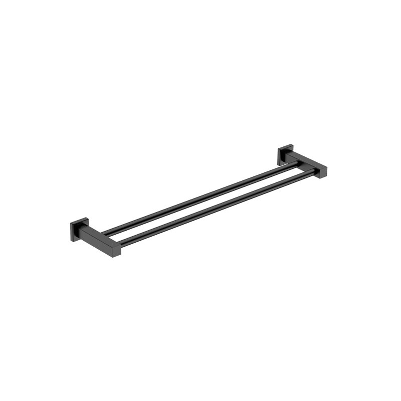 Double Towel Bar, Matte Black