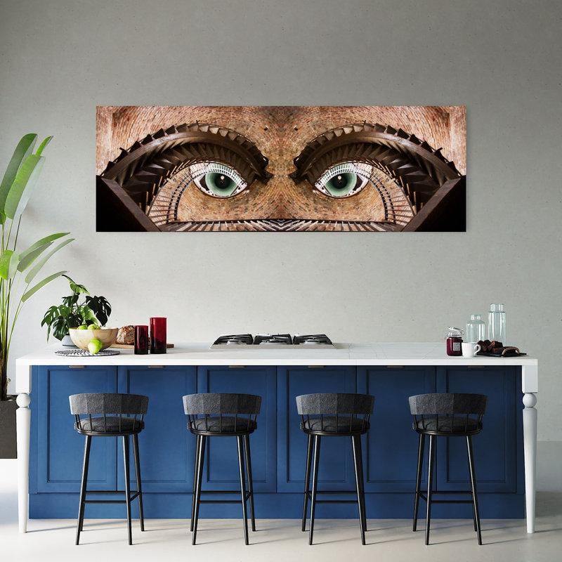 Art mural abstrait abstrait surréel, H 60 po x l 20 po