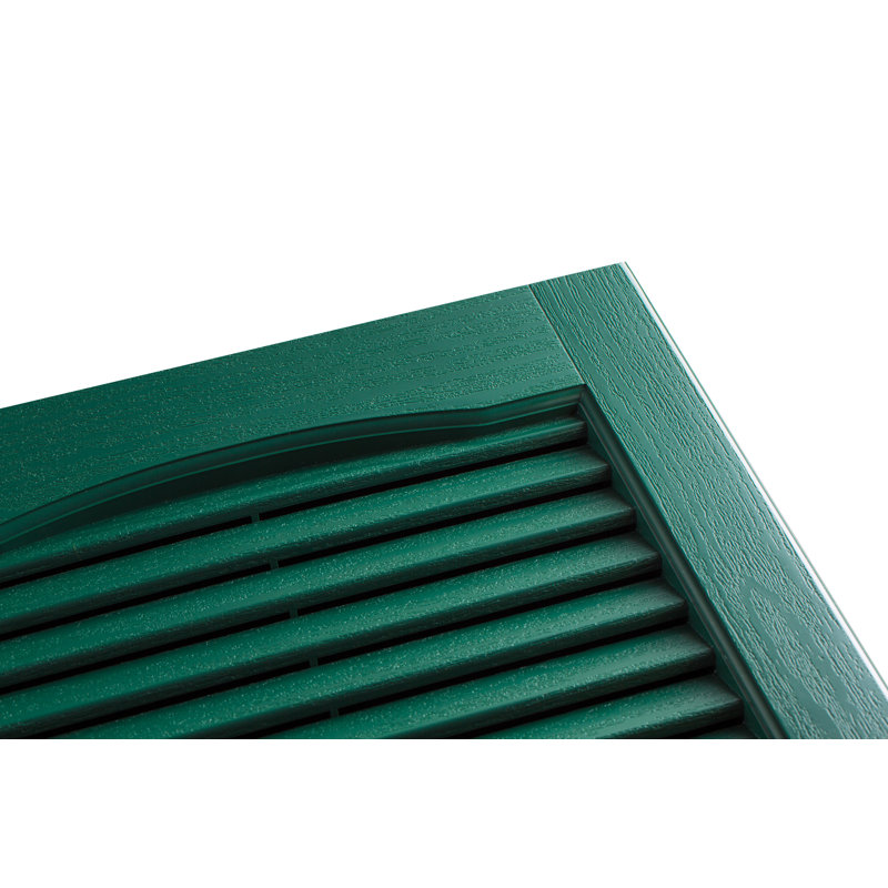 Volet cathédrale à persiennes standard, Vert, 81 po, 14.5"