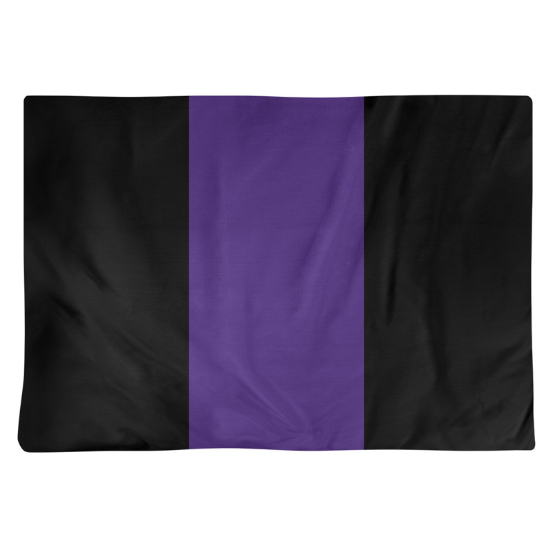 Récapitulatif de 18 po Evanston Cat, Noir / milieu violet, Polyester sergé