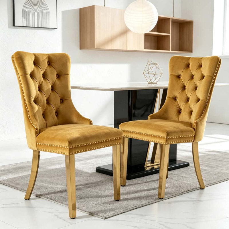 Chaise de salle à manger, Gold