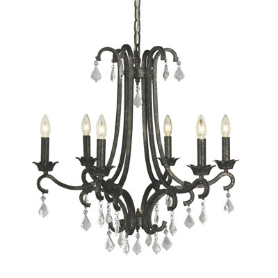 Lustre empire 6 lumières Bella