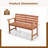 Carmino Outdoor Solid Wood Bench