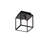 Cross Knurl 6.6 in. W 1 - Bulb LED Outdoor Flush Mount Outdoor Flush Mount-104831058