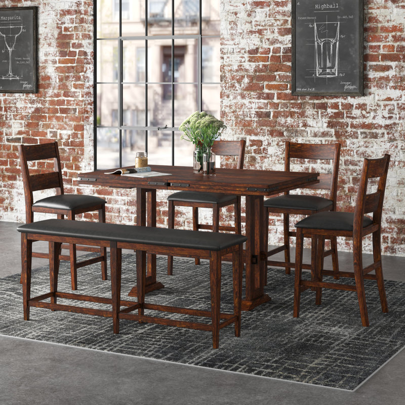 Vanni Extendable Trestle Dining Set