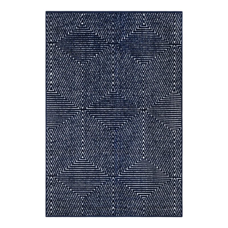 Tapis intérieur / extérieur Sabrina Soto Prism, Rectangle 4 pi 1 po x 6 pi 1 po