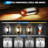 Camping Light with Stand, Rechargeable Work Light, Dimmable Cordless Work Light with 3 LED Lamp Heads, Magnetic Emergency Flash light with 79" Detachable Tripod