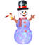Bonhomme de neige gonflable de Noël 7,9 pi Outsunny