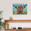 «Vache d'une autre planète 2» par Carolee Vitaletti, art mural sur toile-1521562514