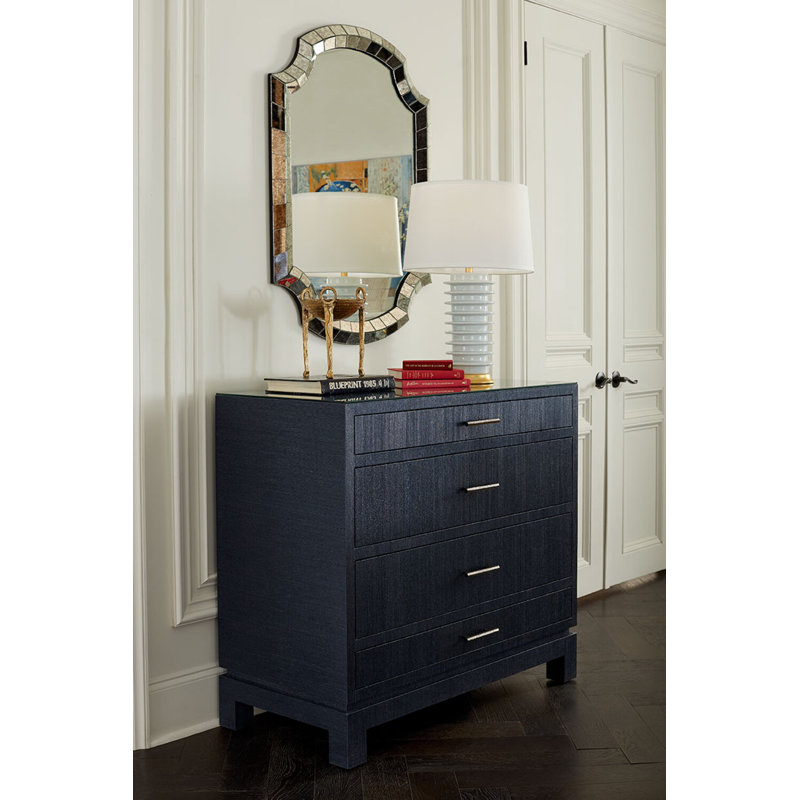 Florence Large 4-Drawer, Selvage Blue